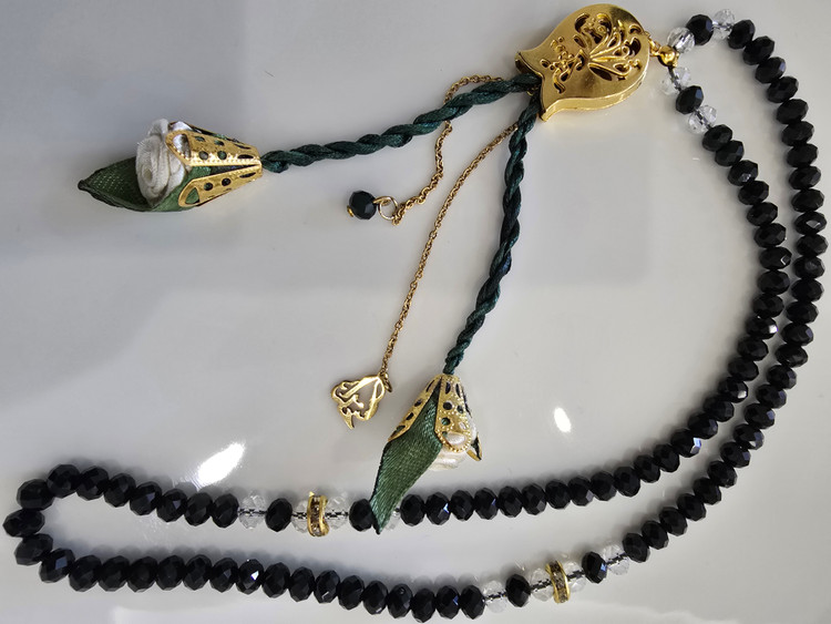تسبیح کریستال گل رز